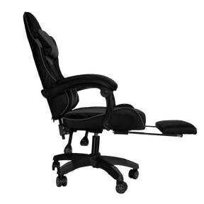 Silla Gamer SiGamers Reclinable Ergonomica con Reposapiés Color Negro